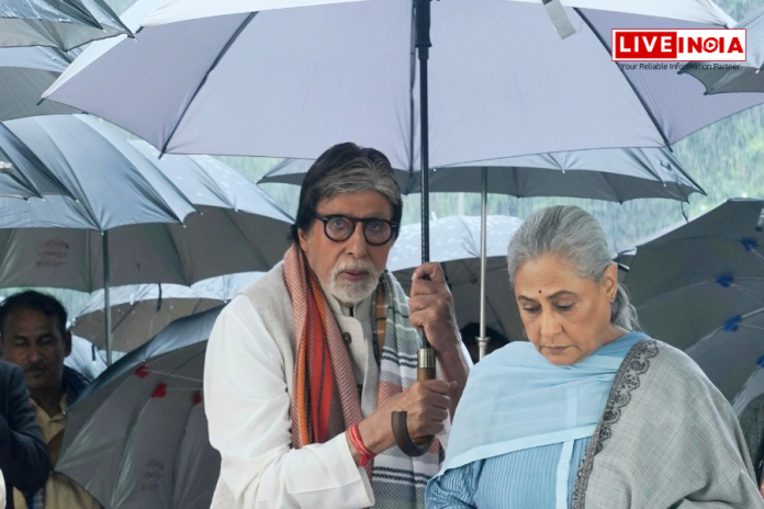 कपल गोल्स: Amitabh Bachchan ने पत्नी Jaya के लिए छाता थामा, ताज़ा तस्वीर में देखें