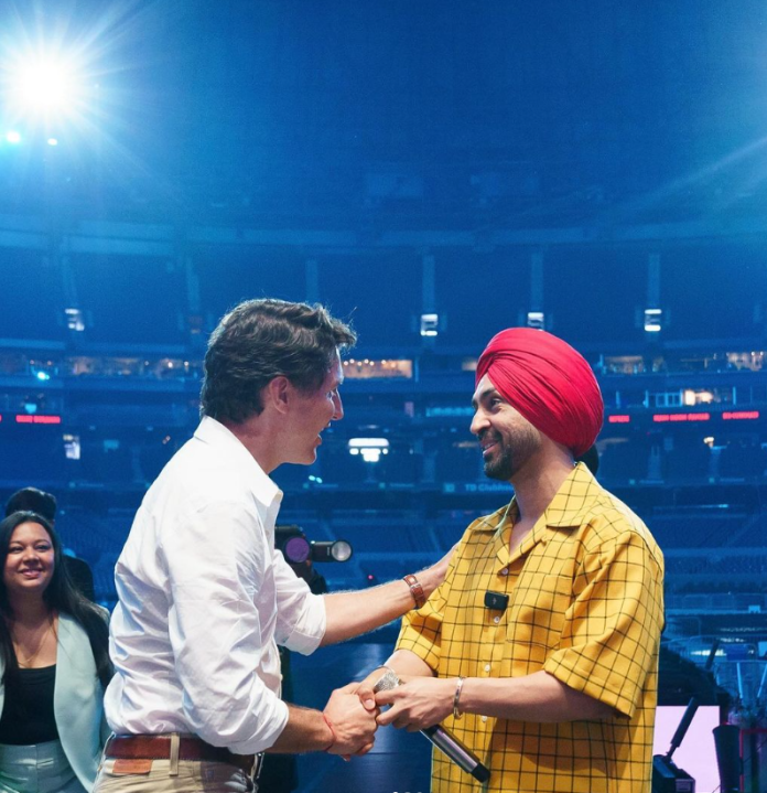 कनाडा कॉन्सर्ट में PM Justin Trudeau से मिले Diljit Dosanjh