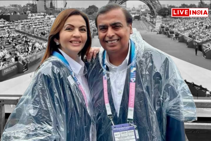 Nita Ambani, Mukesh Ambani पेरिस ओलंपिक उद्घाटन समारोह में शामिल हुए