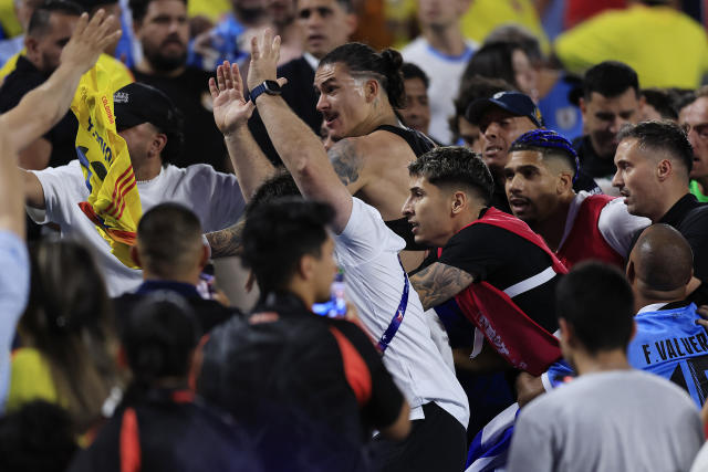 COPA America: Nunez,Uruguay के खिलाड़ियों ने Colombia के प्रशंसकों के साथ हाथापाई की