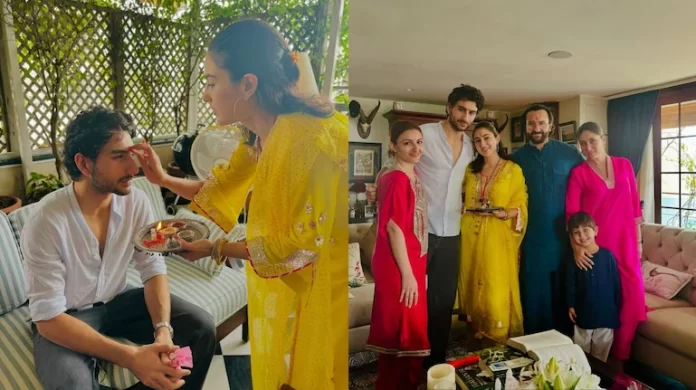 Raksha Bandhan 2024: Sara Ali Khan ties Rakhi to Ibrahim, Jeh; misses Taimur, Inaaya