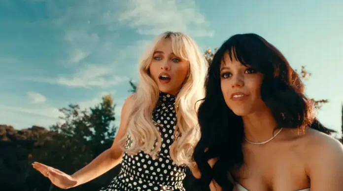 Sabrina Carpenter, Jenna Ortega share Kiss, fight in darkly funny 'Taste' music video