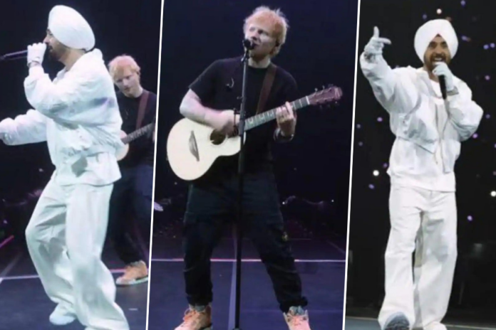 Ed Sheeran ने Diljit Dosanjh के Birmingham concert में विशेष उपस्थिति से प्रशंसकों को चौंकाया