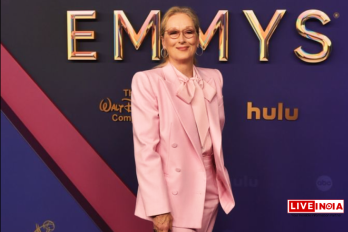 Emmys 2024: Meryl Streep ने अपनी बॉस लेडी उपस्थिति से Red Carpet पर अपना रंग छोड़ा